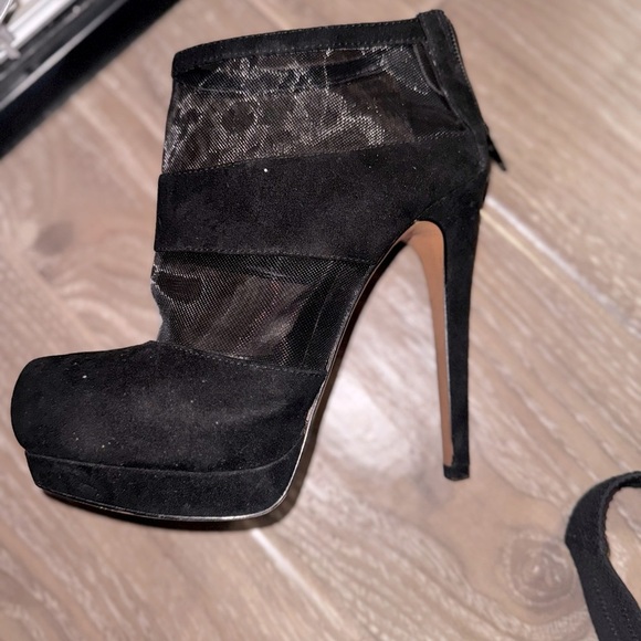 Aldo Allum mesh and velvet stiletto platform heels size 8.5 black - Picture 10 of 10